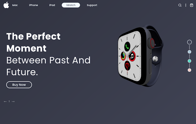 Apple Watch 3D Landing Page